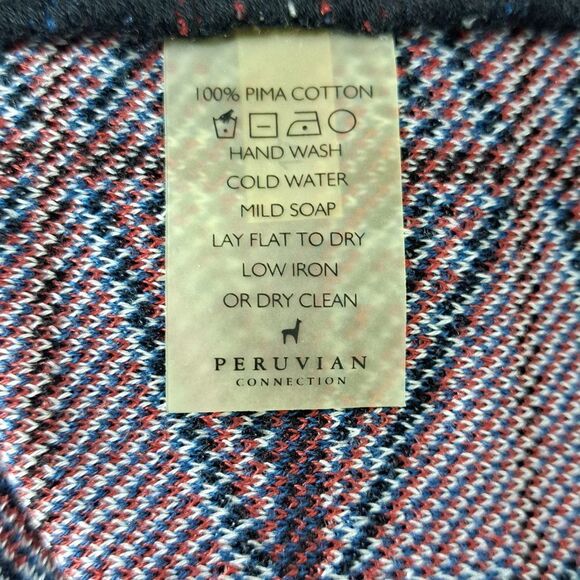 Peruvian Connection 100% Pima Cotton Women's Geometric Sleeveless Maxi Dress M - Picture 8 of 8